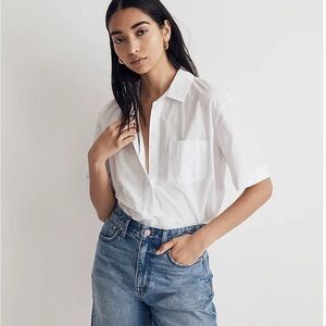 Madewell Signature Poplin Short Sleeve Button-Down